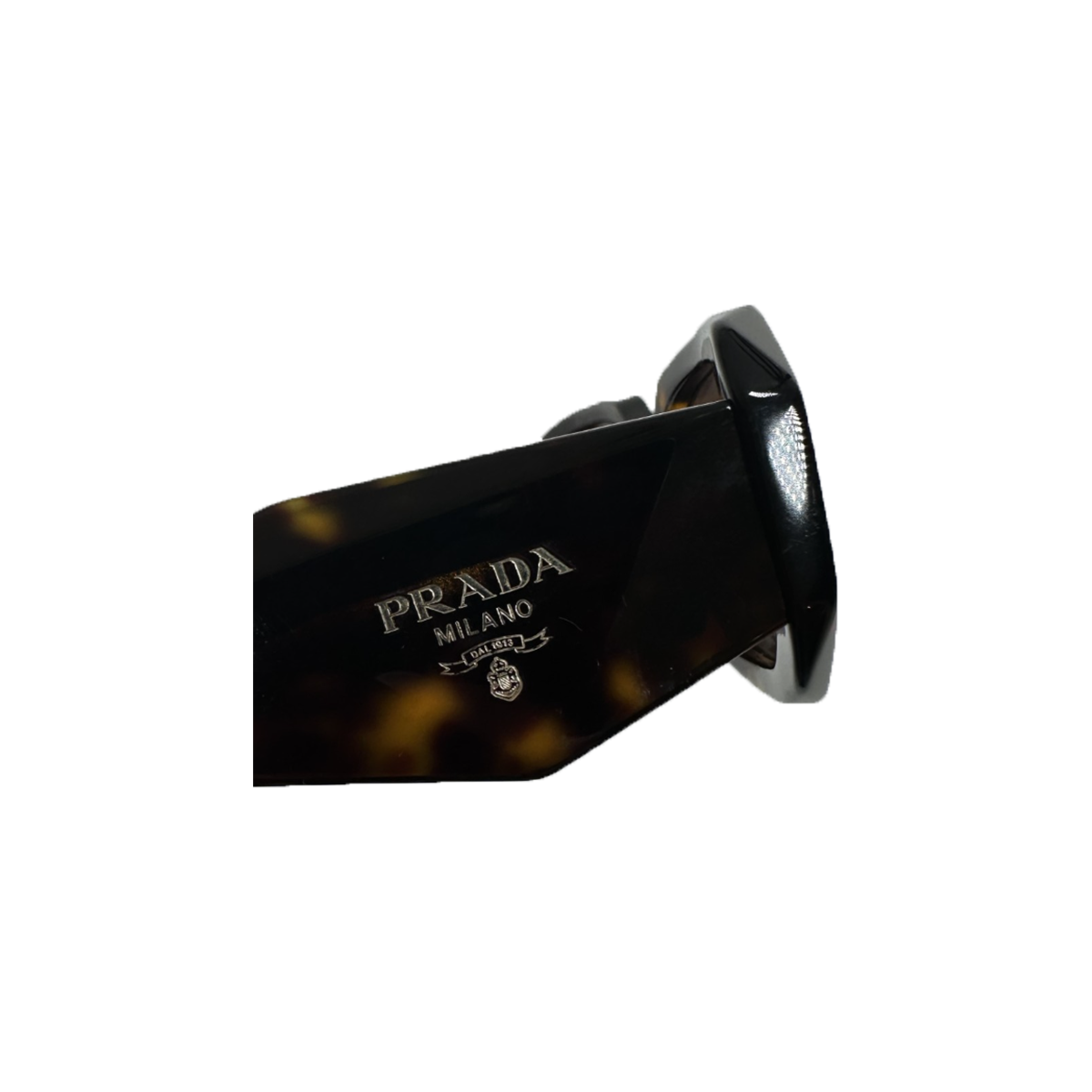 PRELOVED PRADA RECTANGLAR SUNGLASSES IN TORTOISESHELL