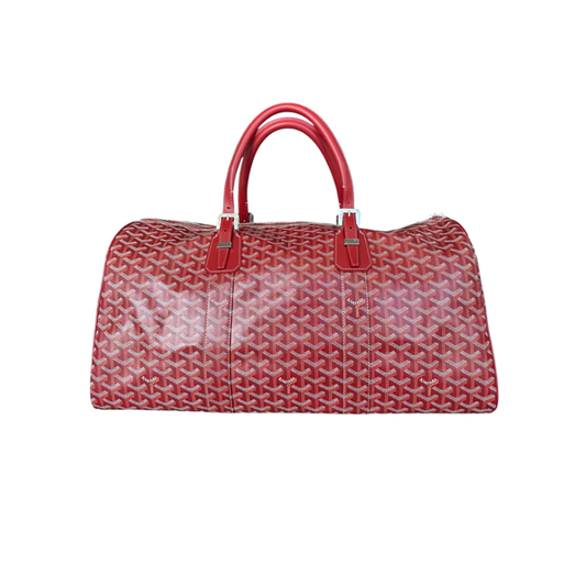 GOYARD RED BOSTON 50 DUFFEL BAG IN RED