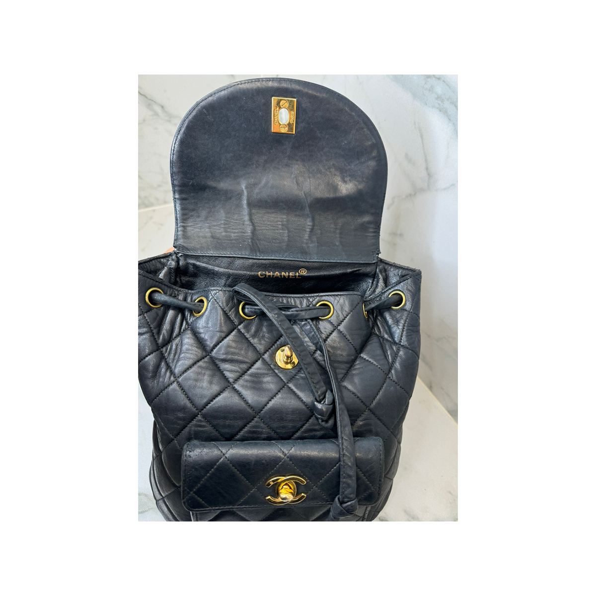 CHANEL VINTAGE DUMA LEATHER BACKPACK