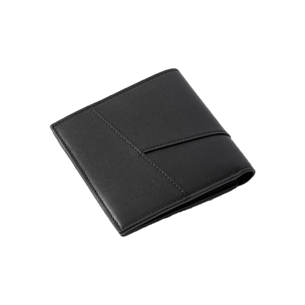 LOEWE PUZZLE LOGO-EMBOSSED LEATHER WALLET IN BLACK