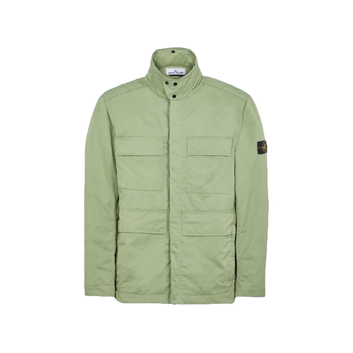 STONE ISLAND 4 POCKET MICRO TWILL JACKET ON GREEN