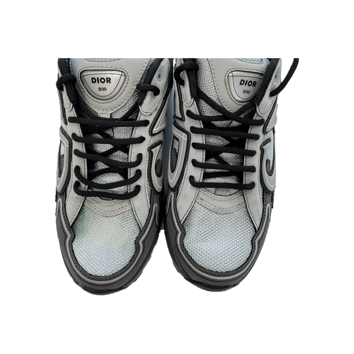 PRELOVED DIOR B30 TECHNICAL FABRIC TRAINERS IN GRAY