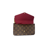 PRELOVED LOUIS VUITTON POCHETTE FELICIE BAG IN BROWN
