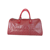 GOYARD RED BOSTON 50 DUFFEL BAG IN RED
