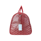 GOYARD RED BOSTON 50 DUFFEL BAG IN RED