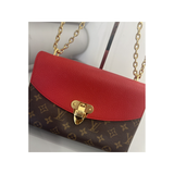 LOUIS VUITTON SAINT PLACIDE MONOGRAM AND RED BAG