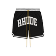 RHUDE LOGO-APPLOQUED MESH DRAWSTRING SHORTS