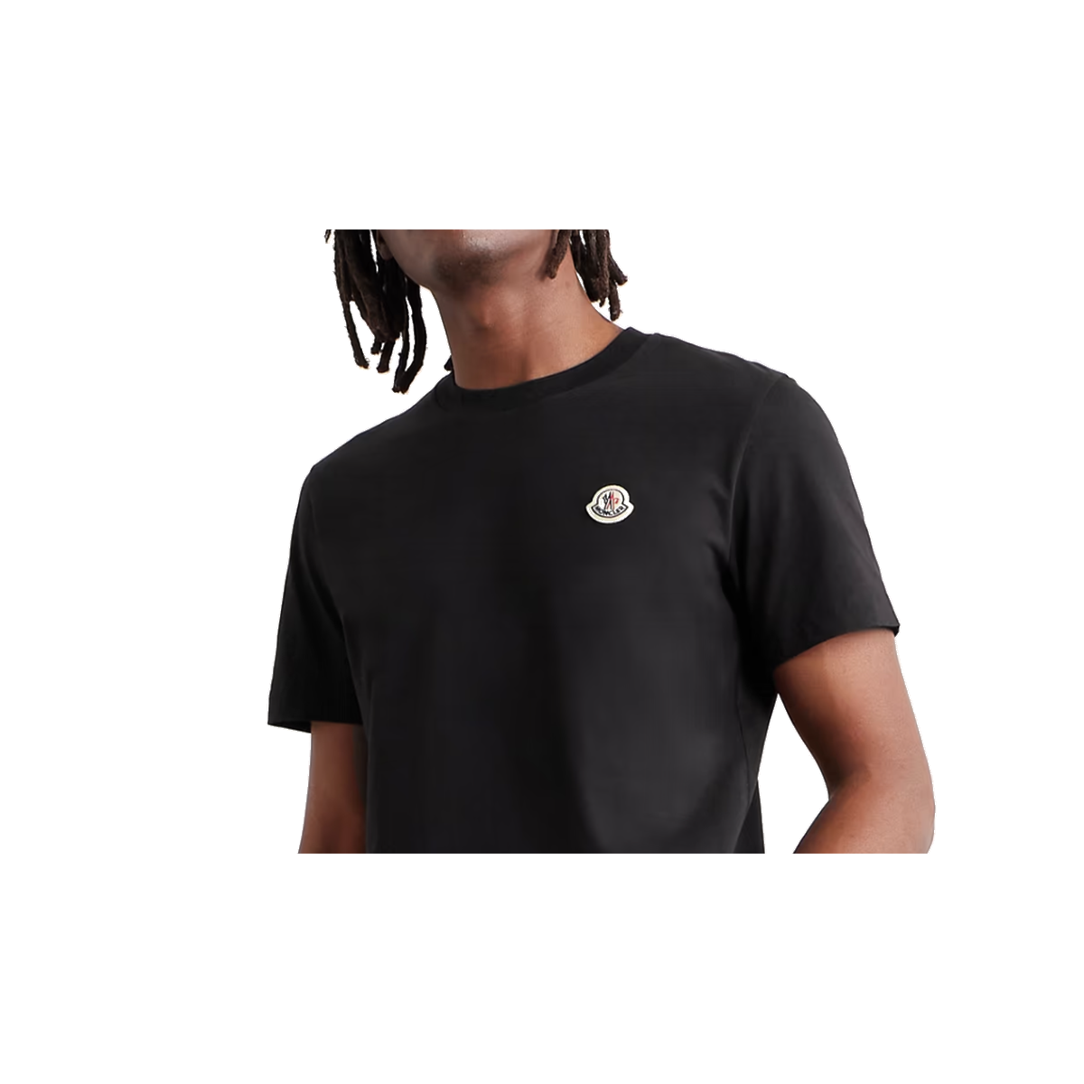 MONCLER THREE-PACK LOGO APPLIQUED T-SHIRTS IN BLACK