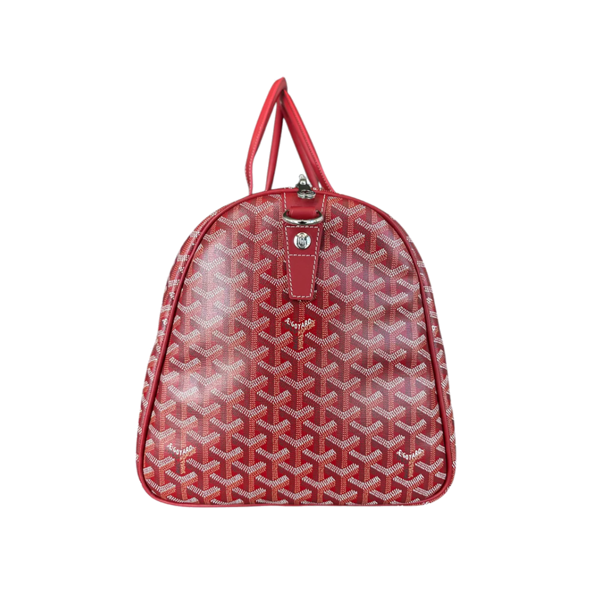 GOYARD RED BOSTON 50 DUFFEL BAG IN RED