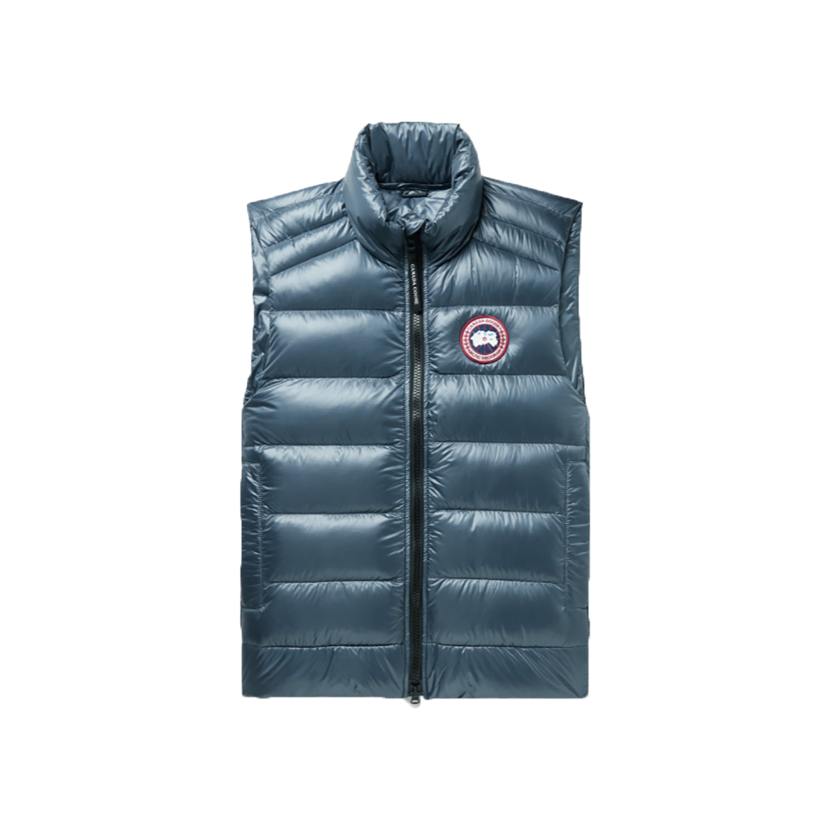 CANADA GOOSE CROFTON SLIM-FIT QUILTED DOWN GILET IN BLUE