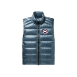 CANADA GOOSE CROFTON SLIM-FIT QUILTED DOWN GILET IN BLUE