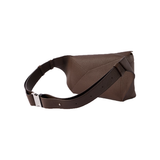 LOEWE PUZZLE EDGE SMALL LEATHER BUM BAG IN BROWN