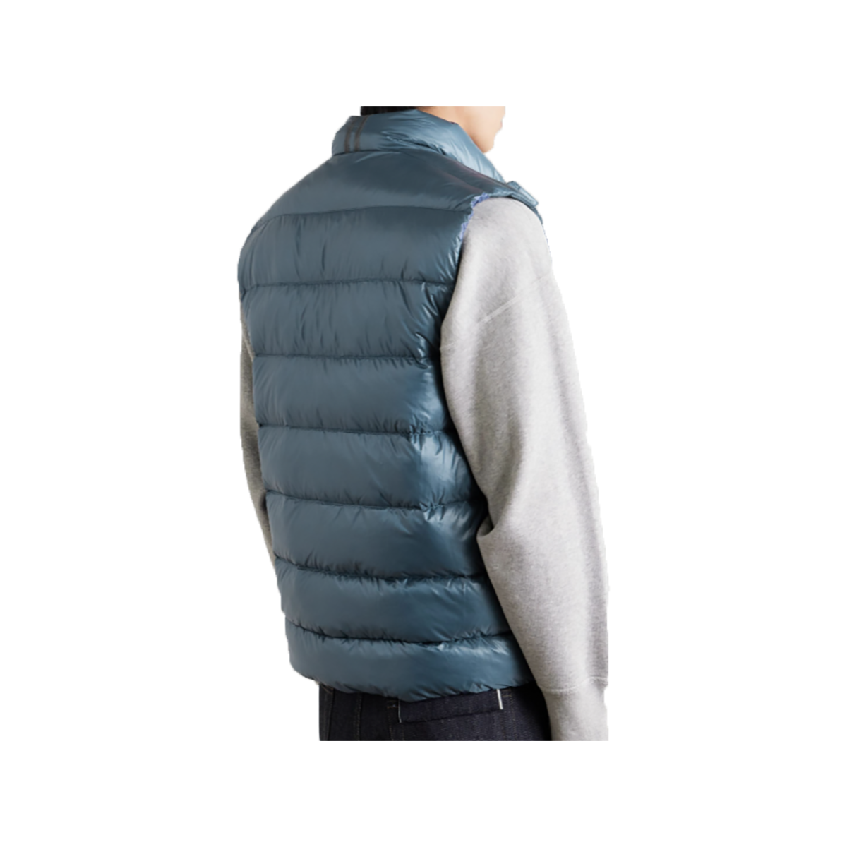 CANADA GOOSE CROFTON SLIM-FIT QUILTED DOWN GILET IN BLUE