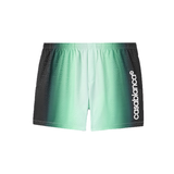 CASABLANCA STRAIGHT-LEG DEGRADE LOGO SWIMSHORTS IN GREEN