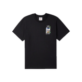 CASABLANCA LA NIGHT LOGO PRINT T-SHIRT IN BLACK