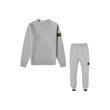 STONE ISLAND LOGO PATCH SWEATER TRACKSUIT IN GREY