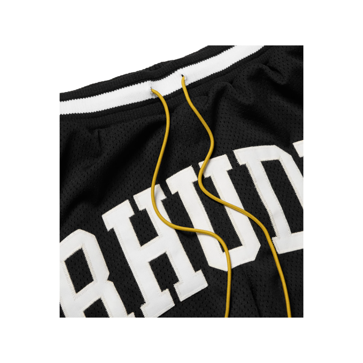 RHUDE LOGO-APPLOQUED MESH DRAWSTRING SHORTS