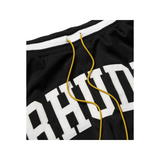 RHUDE LOGO-APPLOQUED MESH DRAWSTRING SHORTS
