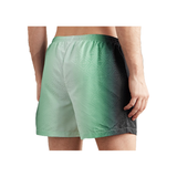 CASABLANCA STRAIGHT-LEG DEGRADE LOGO SWIMSHORTS IN GREEN