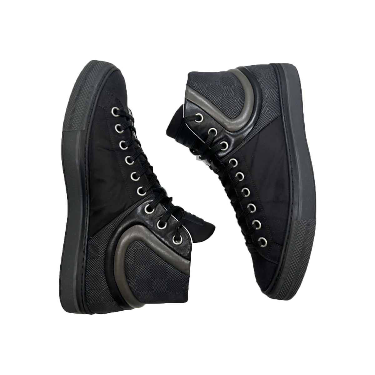 PRELOVED LOUIS VUITTON SPRINTER HIGH-TOP TRAINER IN BLACK