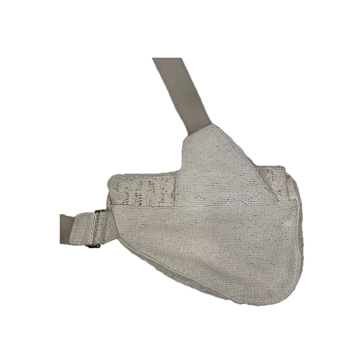 DIOR CROCHET SADDLE BAG IN BEIGE