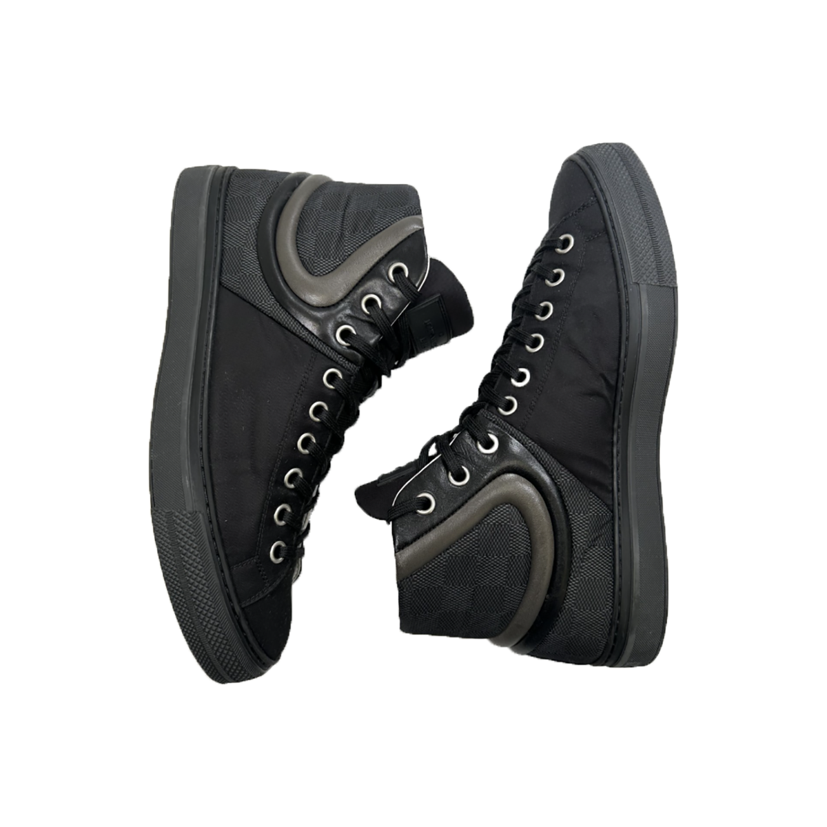 PRELOVED LOUIS VUITTON SPRINTER HIGH-TOP TRAINER IN BLACK