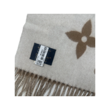 PRELOVED LOUIS VUITTON REYKJAVIK MONOGRAM SCARF IN BEIGE