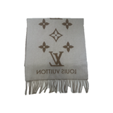 PRELOVED LOUIS VUITTON REYKJAVIK MONOGRAM SCARF IN BEIGE