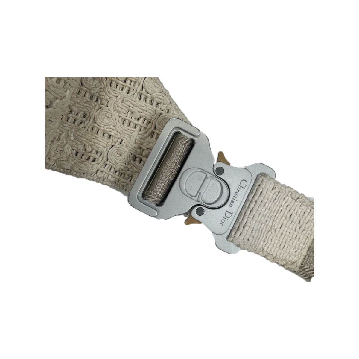 DIOR CROCHET SADDLE BAG IN BEIGE