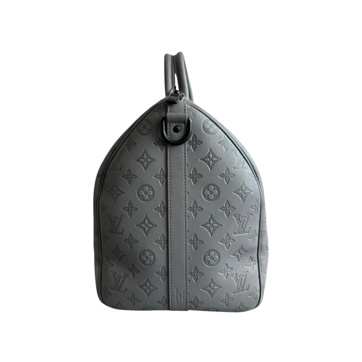 PRELOVED LOUIS VUITTTON GREY MONOGRAM SHADOW KEEPALL 50