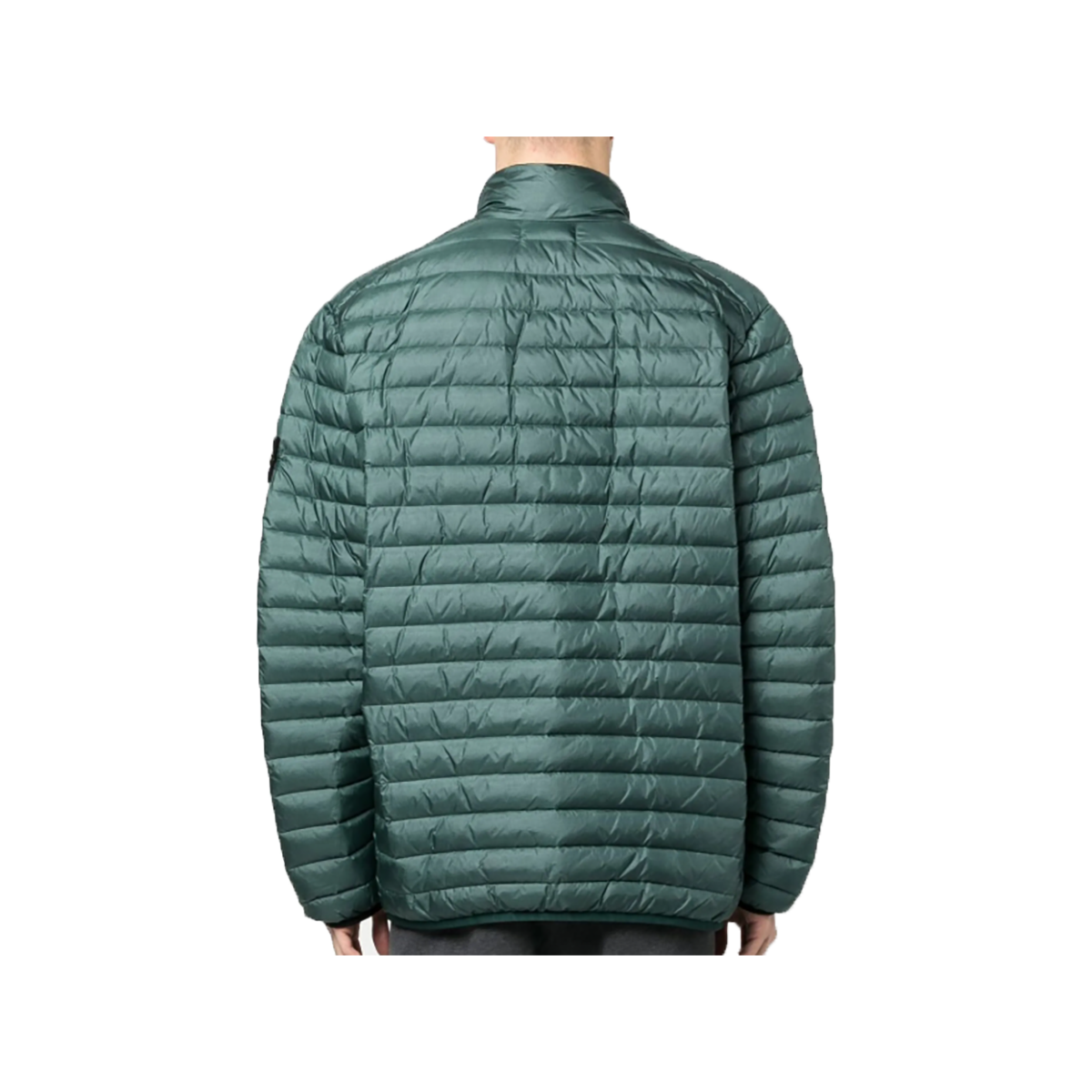 STONE ISLAND COMPASS MOTIF PADDED JACKET IN GREEN