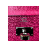 PRELOVED HERMES PINK FUCHSIA CHEVRE KELLY WALLET