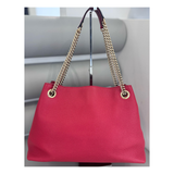 GUCCI MEDIUM SOHO CHAIN BAG IN RED
